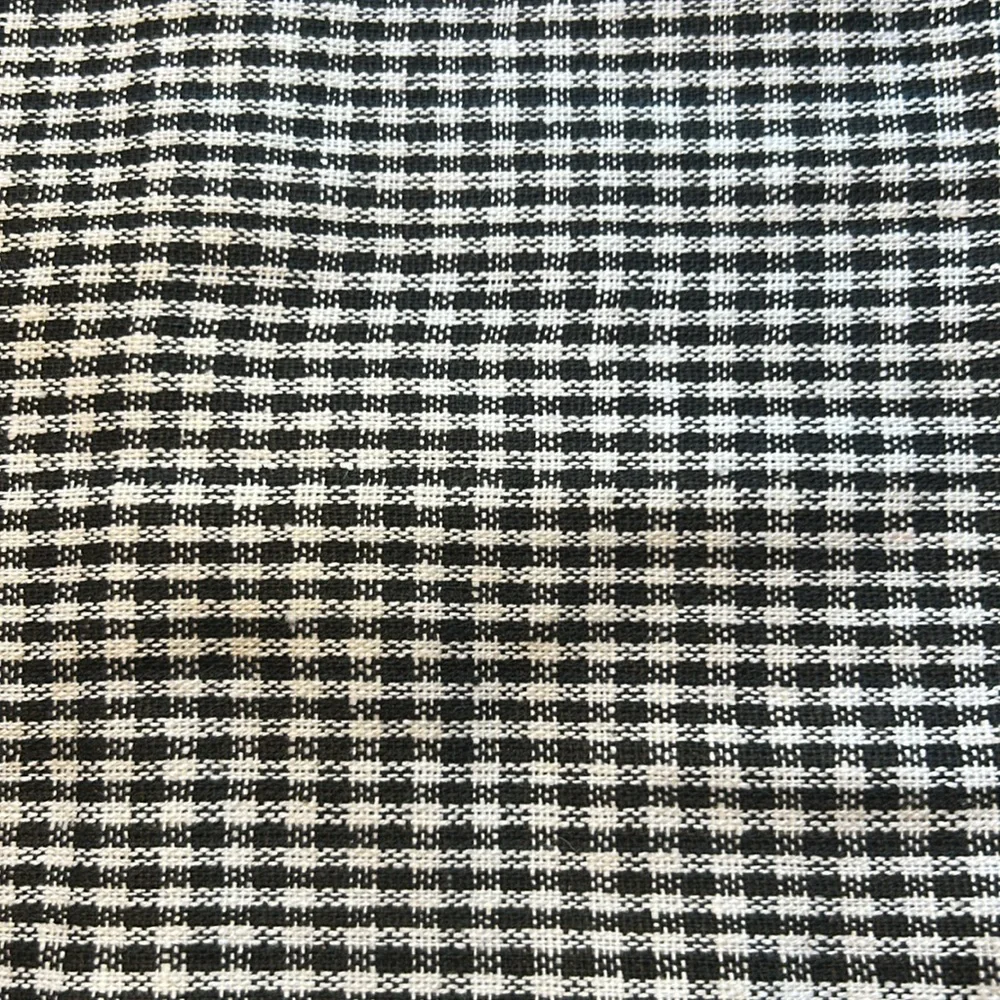 Gingham Table Runner Black + White 14 x 108 Inches Tablescape Black Gold  NEW!